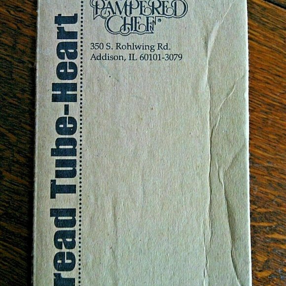 New Pampered Chef Bread Tube Heart Shaped Baking Tin Mold Home Kitchen Bakeware - Picture 5 of 16